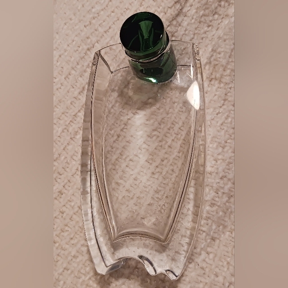 Baccarat Clear and Dark Green Glass Vase - Picture 4 of 16